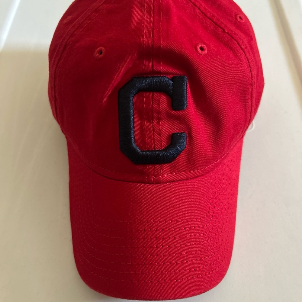 MLB Cleveland Indians New Era 9TWENTY Strapback Adjustable Dad Hat Cap Red Blue